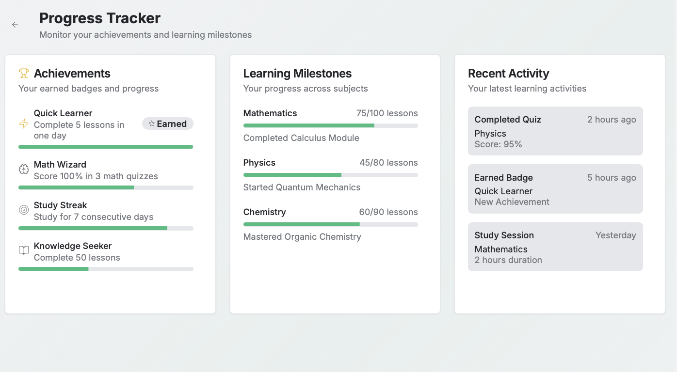 Student Dashboard